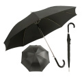 Hight quality 190t 210t pongee fabric metal stand automatic black umbrella for men